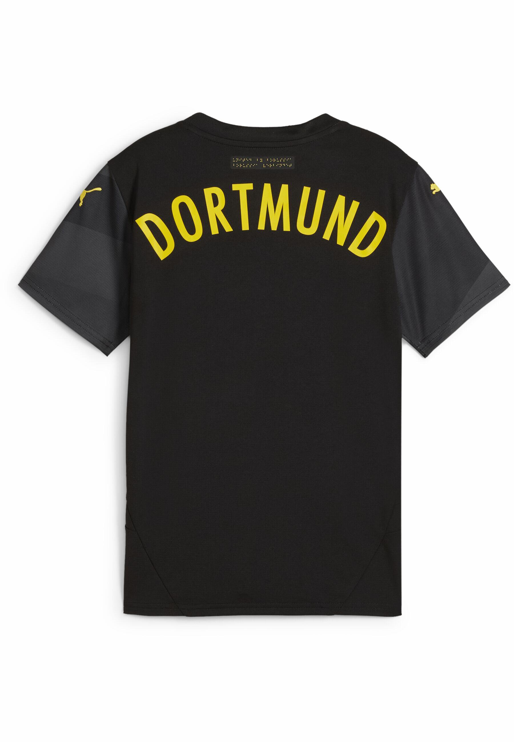 Camiseta Borussia Dortmund 2.ª equipación 24/25 Niño PUMA Black Faster Yellow 4/7