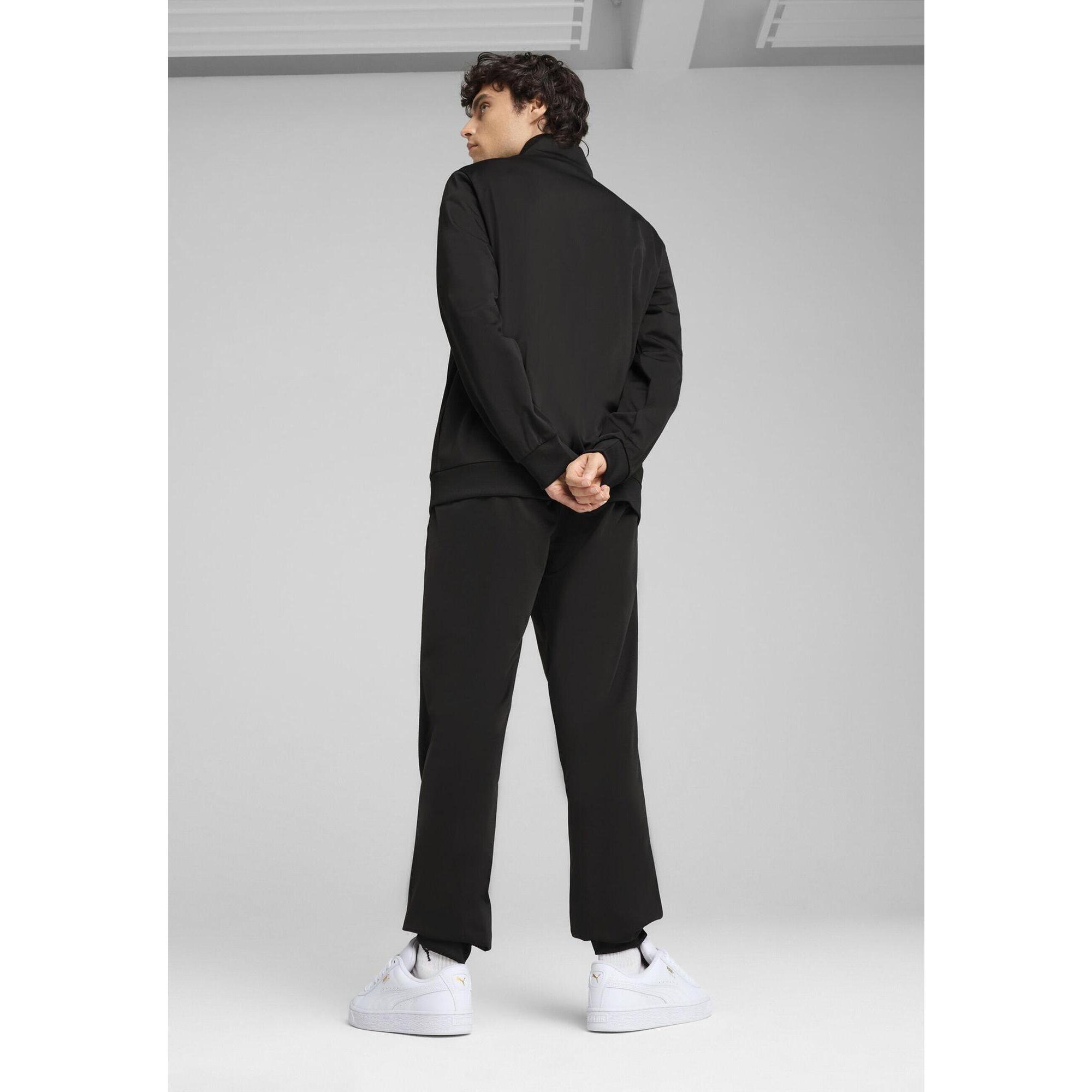 Męskie dres Essentials z poliestru PUMA Black