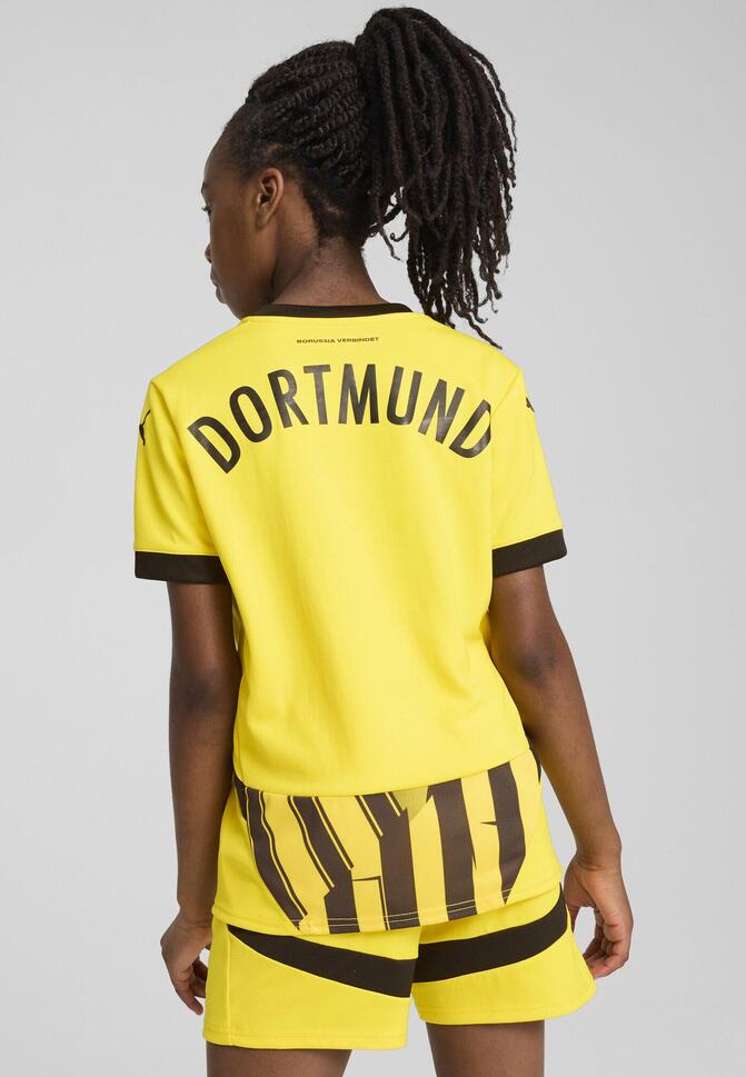 Młodzieżowa koszulka pucharowa Borussia Dortmund 24/25 PUMA Faster Yellow Black