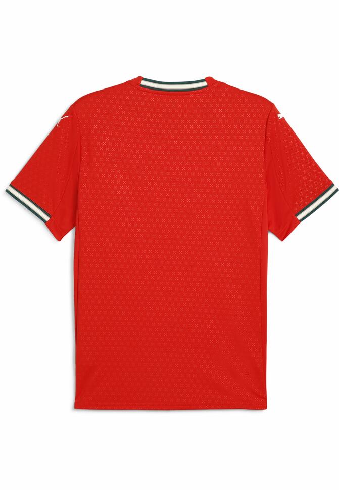 Męska koszulka domowa Portugalia 2025 PUMA Sport Red Sugared Almond Beige