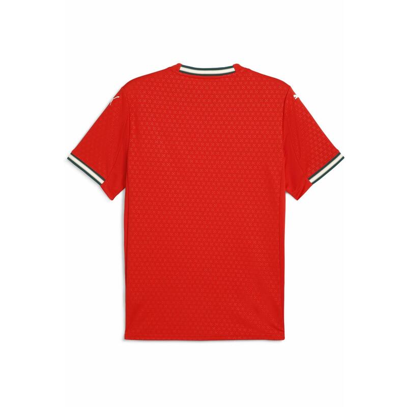 Portugal 2025 Home Jersey Men PUMA Sport Red Sugared Almond Beige