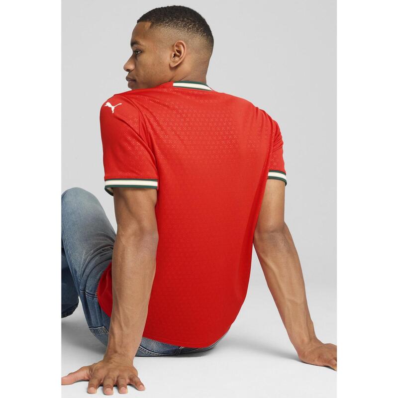 Portugal 2025 Home Jersey Men PUMA Sport Red Sugared Almond Beige