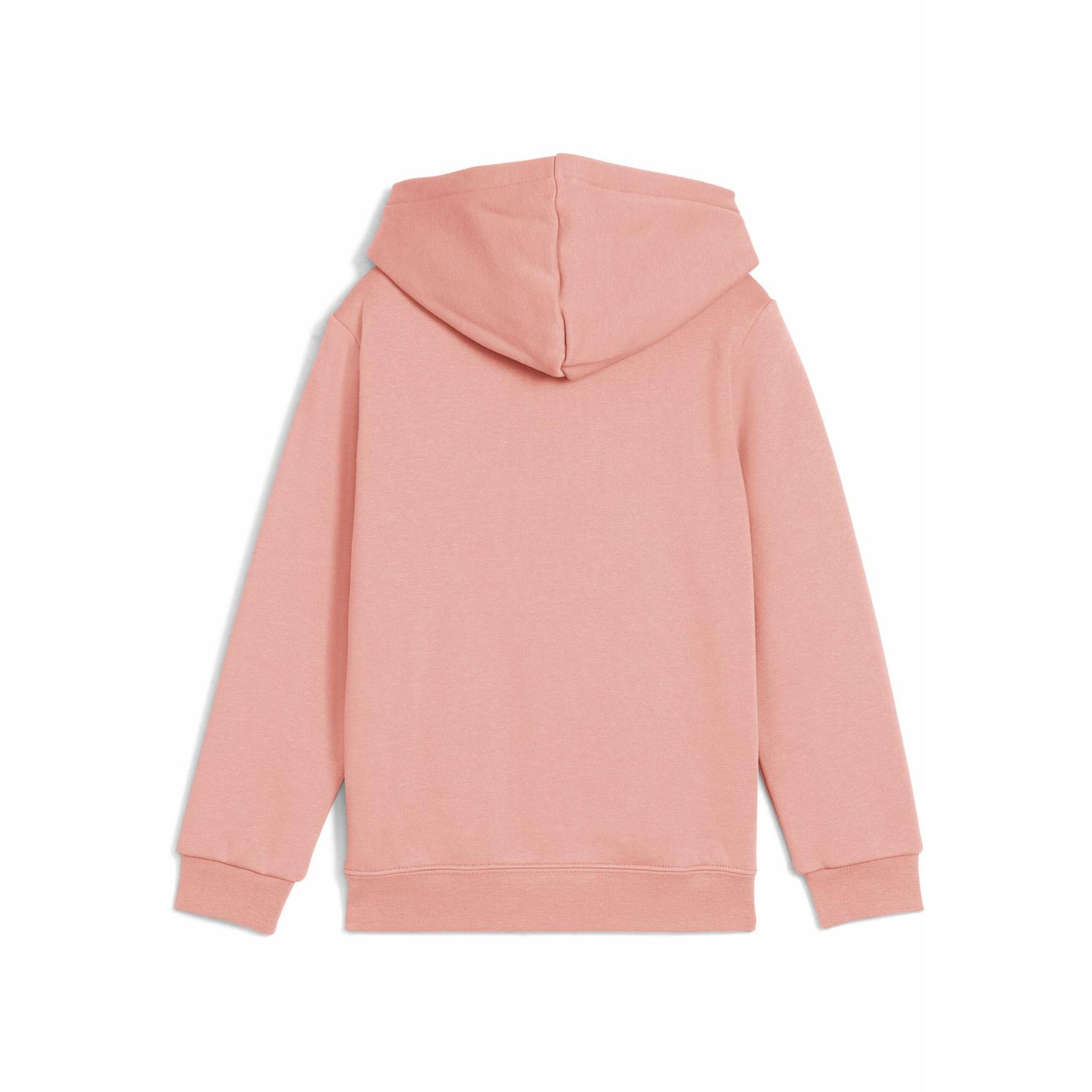 Dziecięca polarowa bluza z kapturem ESS z logo No. 1 PUMA Pink Fruit