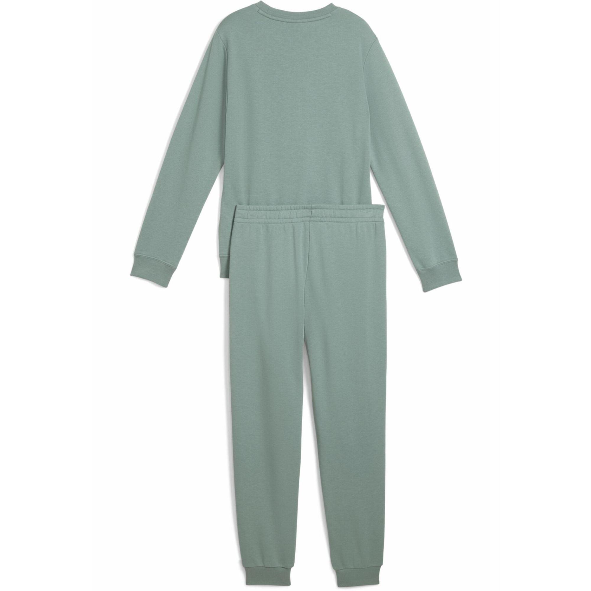 Młodzieżowy dres Essentials z logo No. 1 z bluzą PUMA Green Moon
