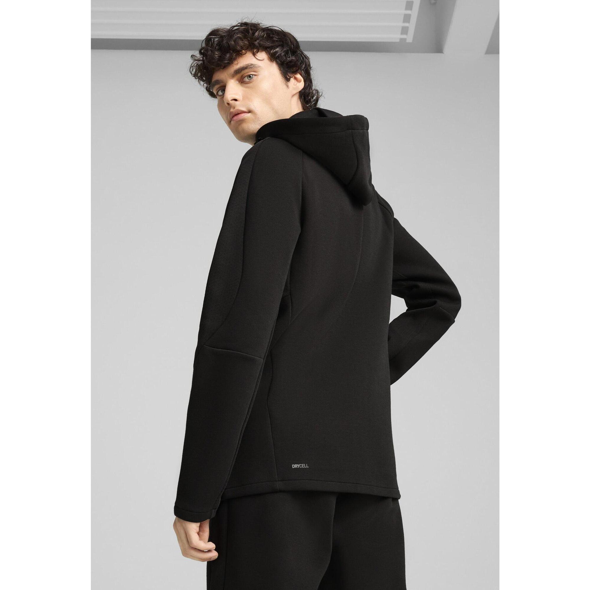 Męska rozpinana bluza z kapturem EVOSTRIPE PUMA Black
