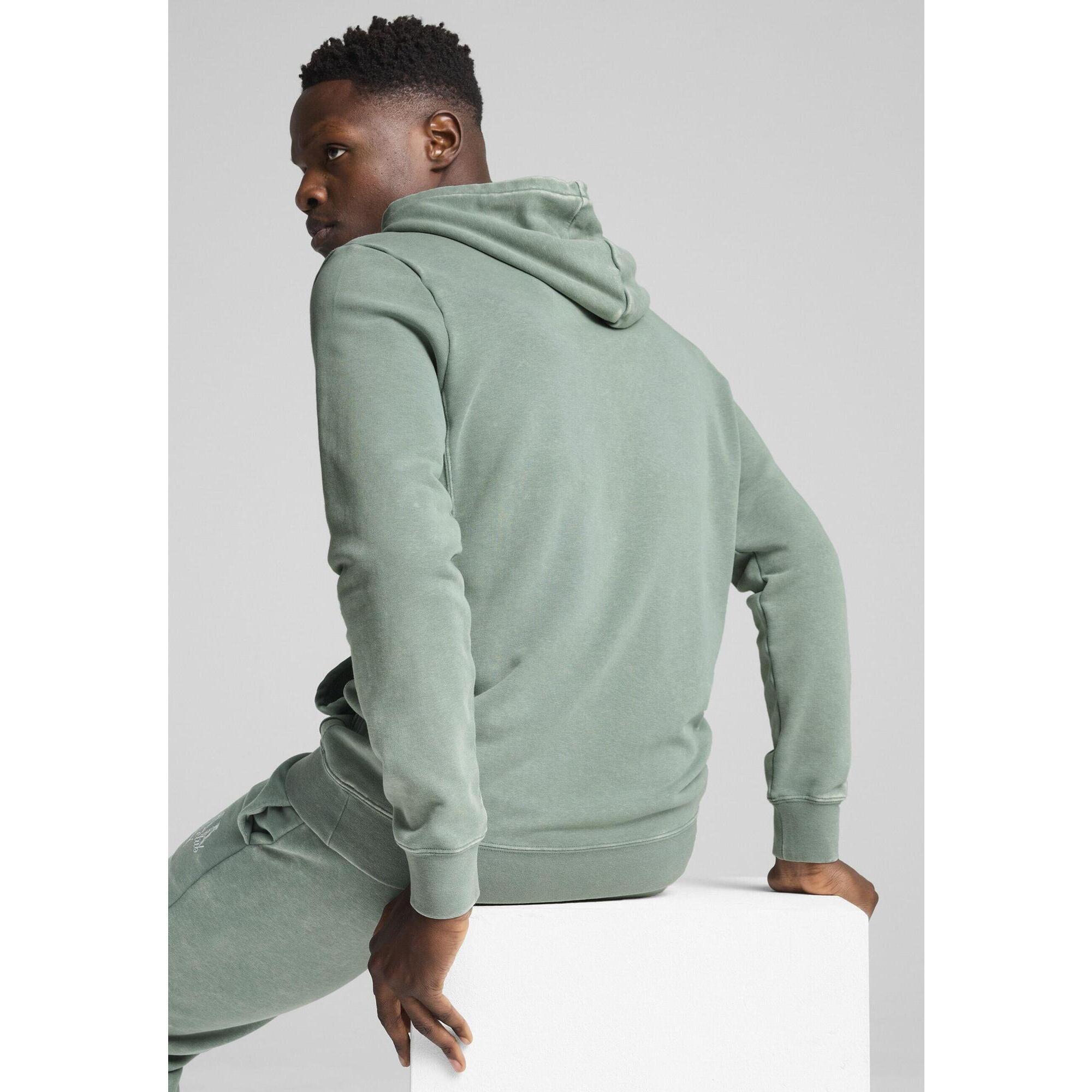 Męska bluza z kapturem z efektem sprania PUMA Class PUMA Green Moon