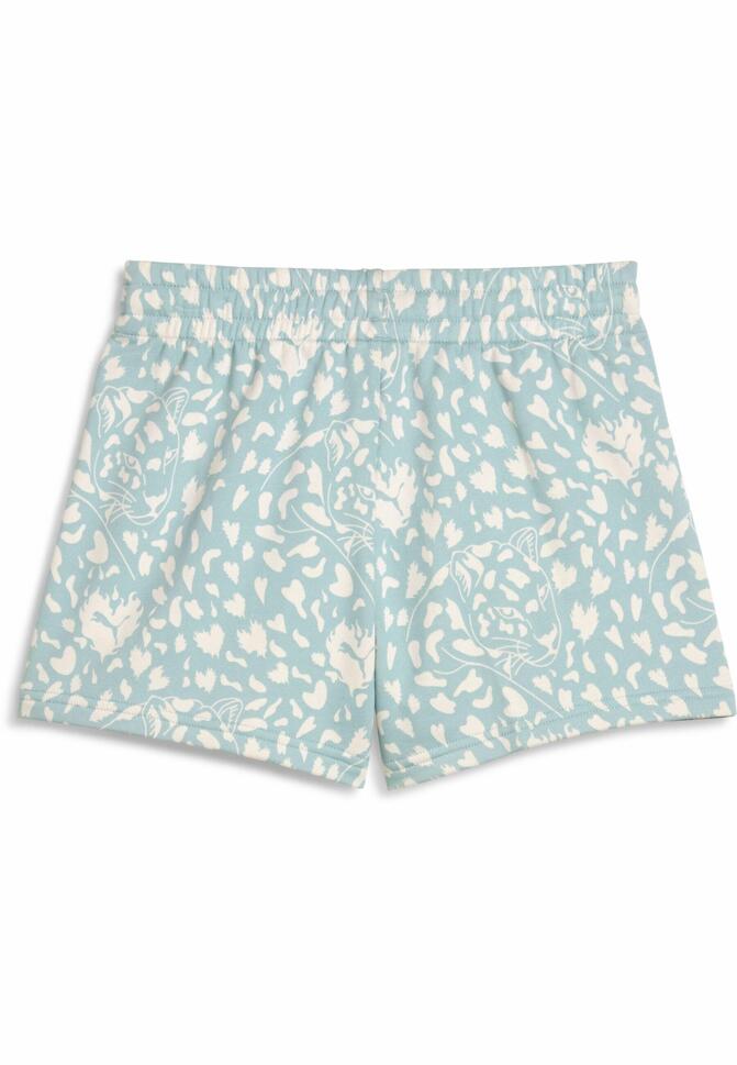 Młodzieżowe szorty Flaming Love z wysokim stanem PUMA Modern Mint Green