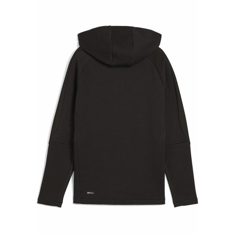 Młodzieżowa bluza z kapturem z zamkiem na całej długości EVOSTRIPE PUMA Black