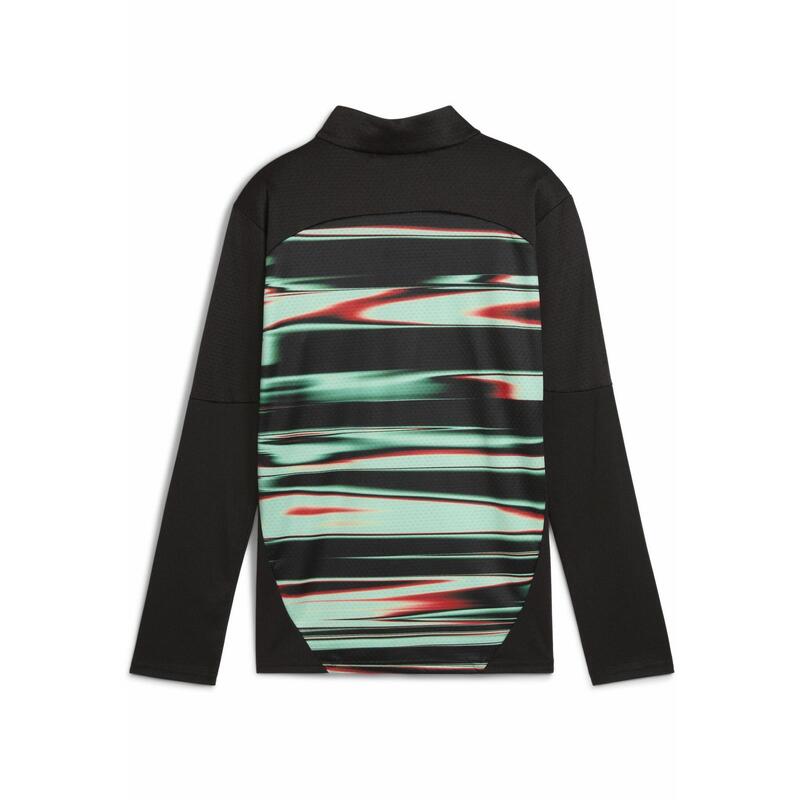 Camiseta prepartido Portugal de cuello con cremallera Niño PUMA Black White