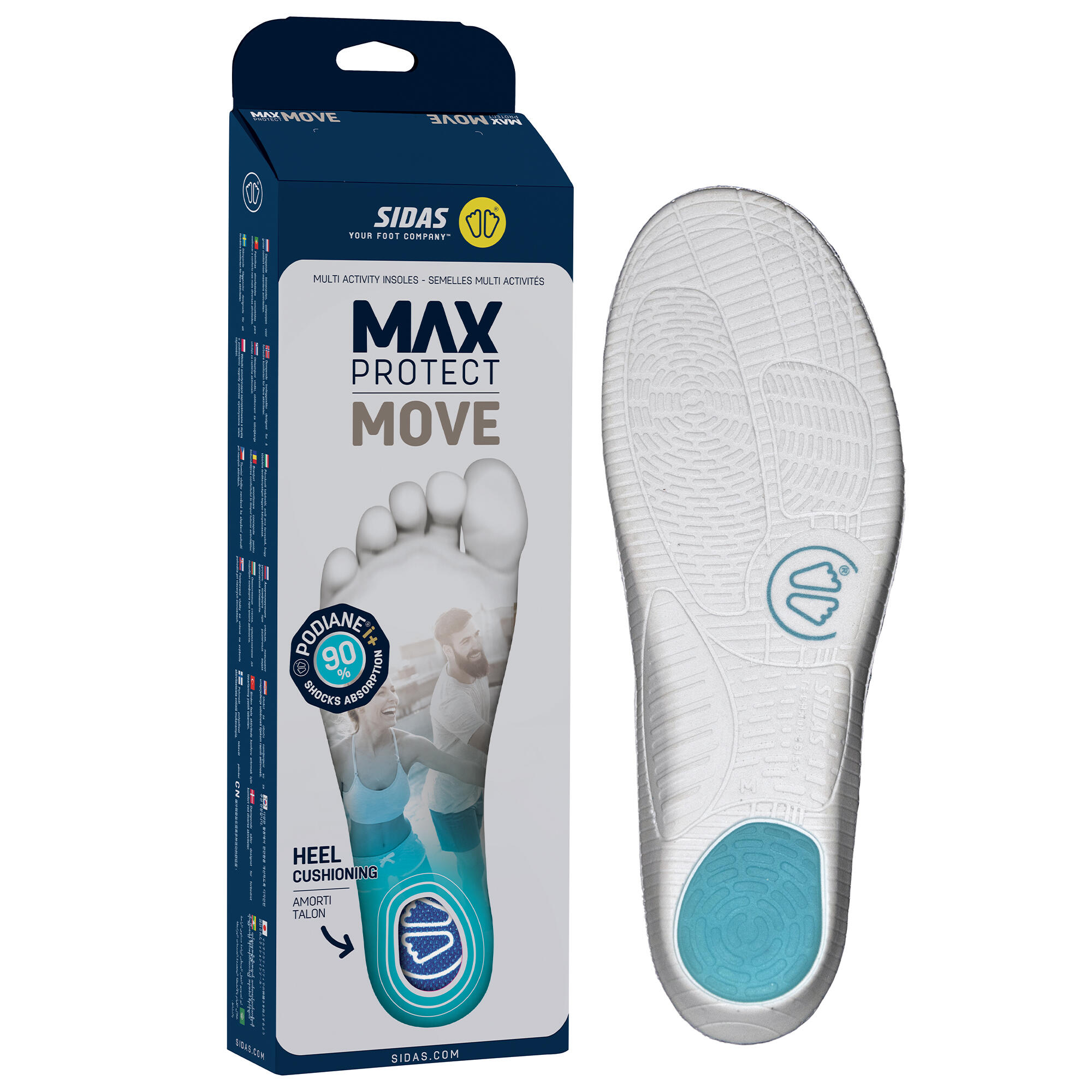 Semelles multi-sports adaptées pour le quotidien, la marche, la randonnée - Move 3/4