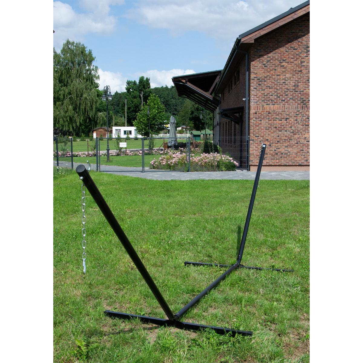 Stojak do hamaka metalowy regulowana długość 374x91x111CM Royokamp 2/7