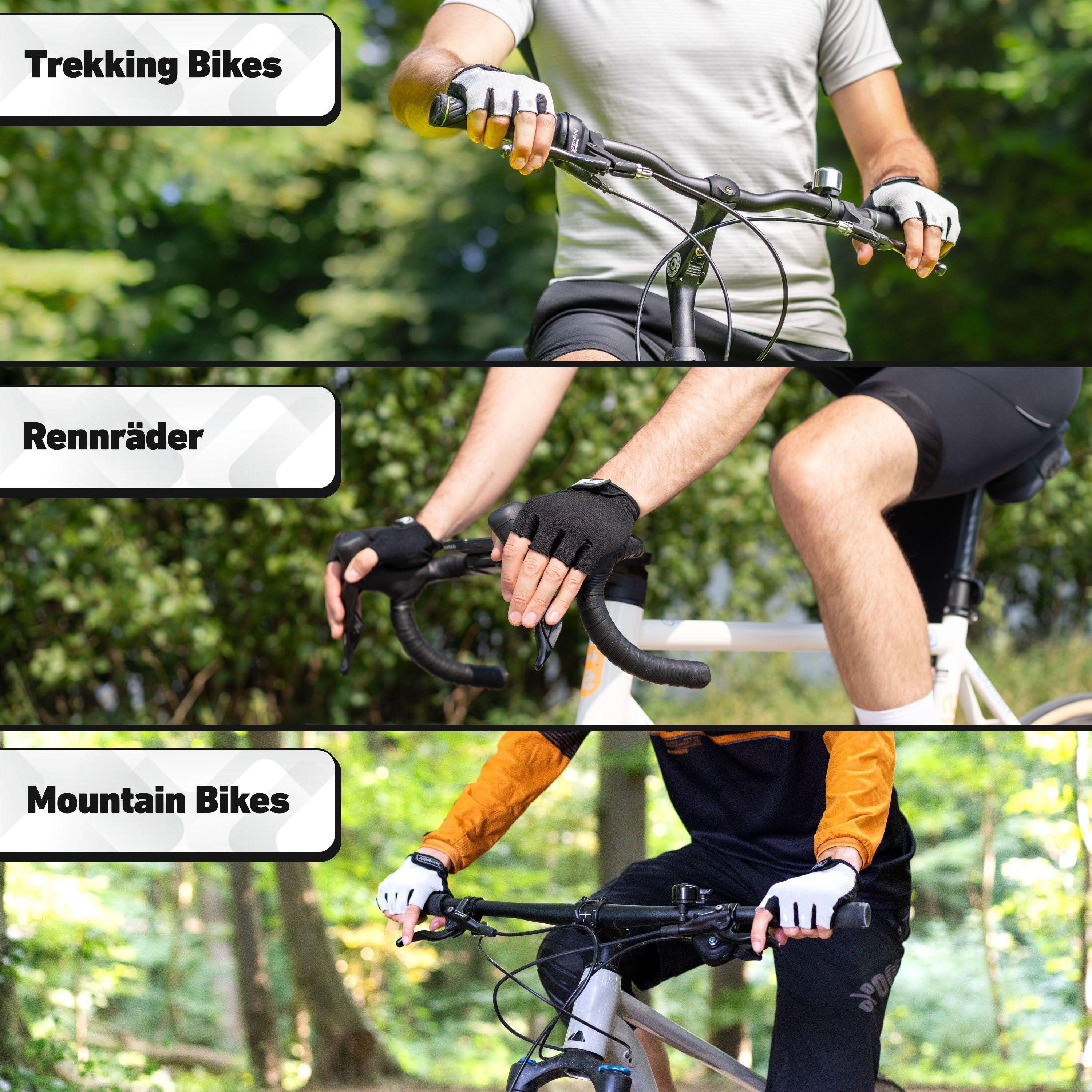 Fahrradhandschuhe Fingerlos Gepolstert - BikeRider Essential 4/6