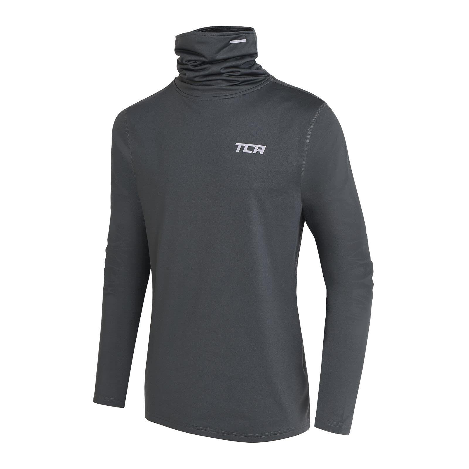 TCA Jungen Warm-Up Thermo Laufshirt mit Trichterhals