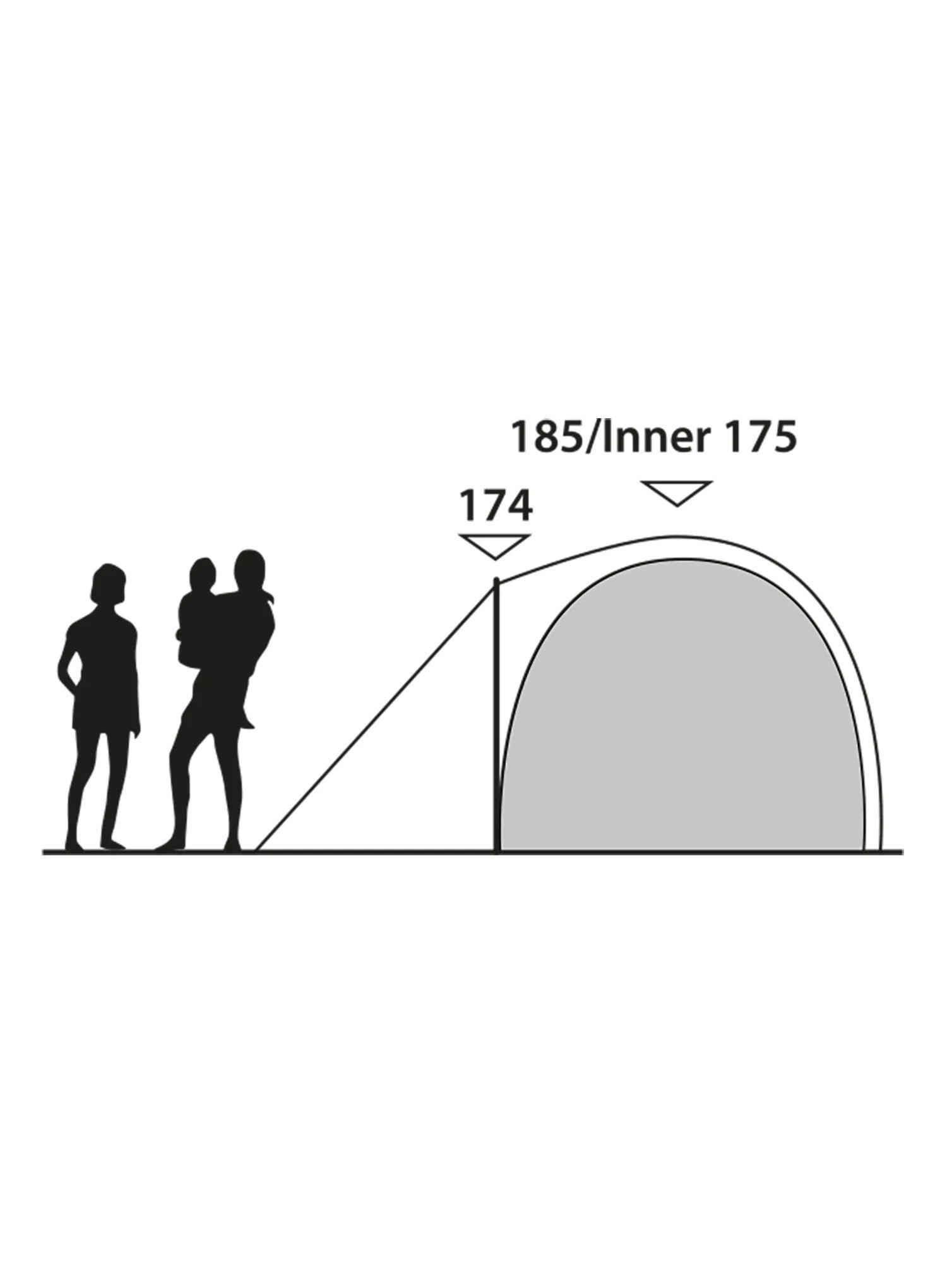 Cloud 5 Poled Camping Tent 4/7