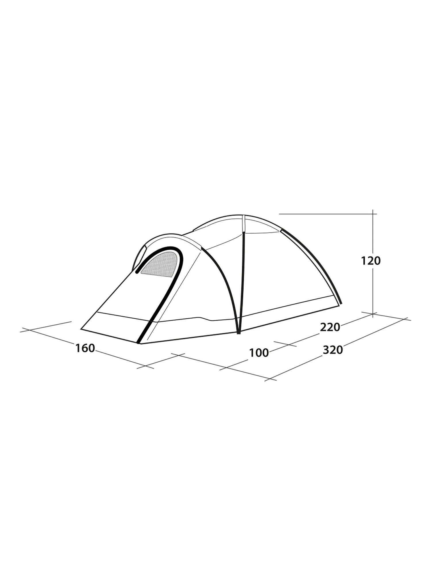 Tenda Campeggio Cloud 2 Posti 2/7