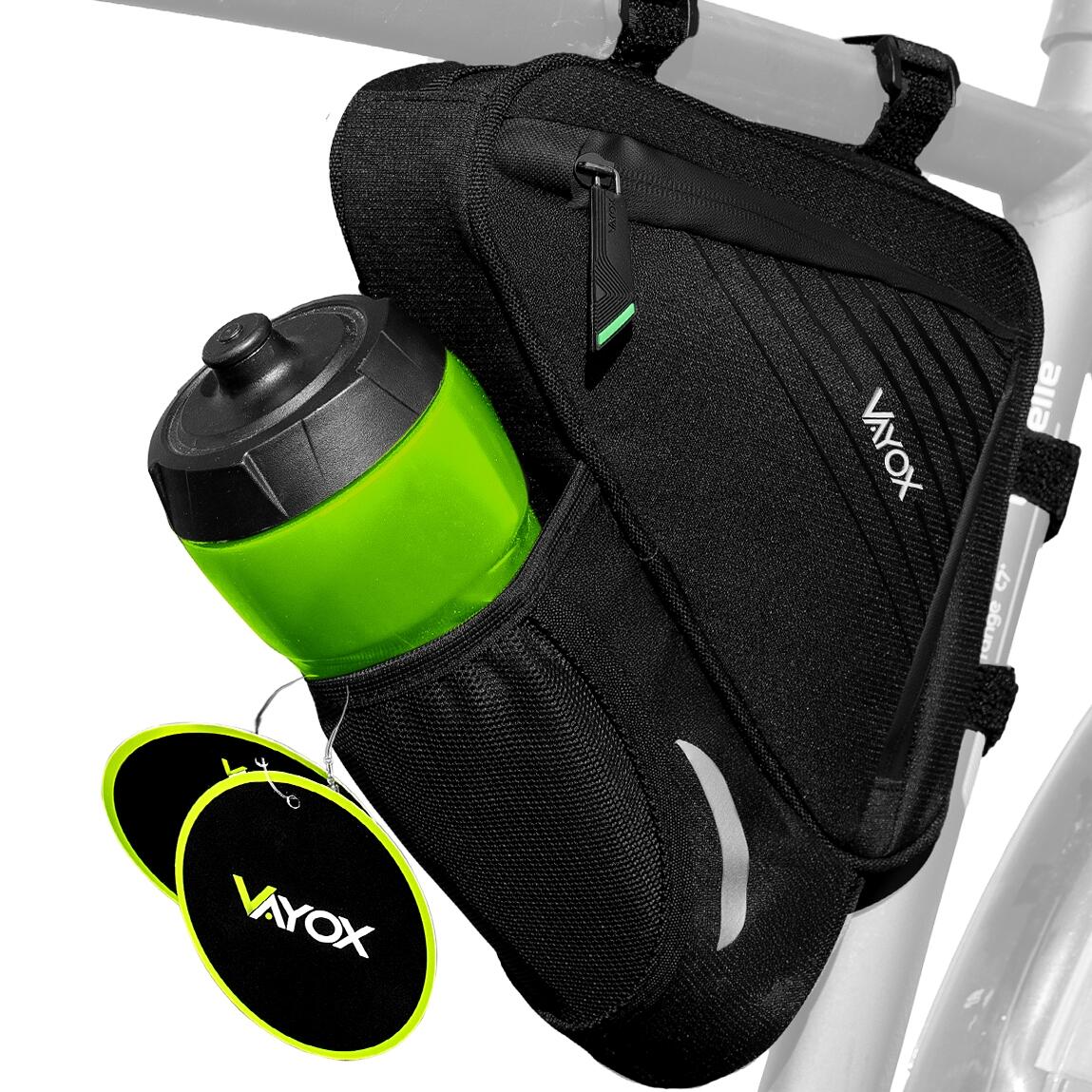 VAYOX Fahrradtasche unter dem Rahmen VAYOX VA0348 mit Flaschenhalter wasserdicht 1,5L