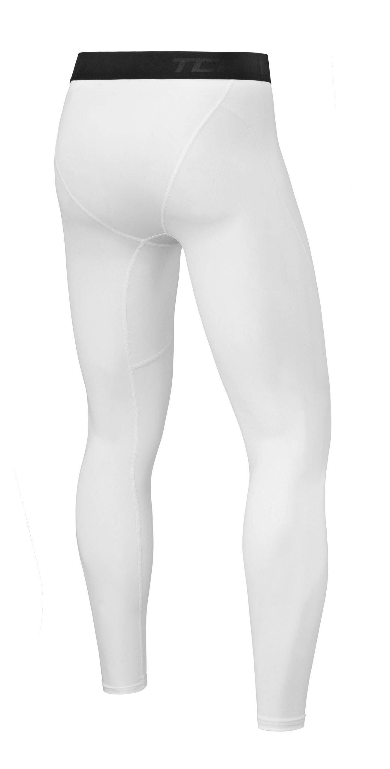 Boys' Performance Base Layer Compression Leggings - Pro White 2/6
