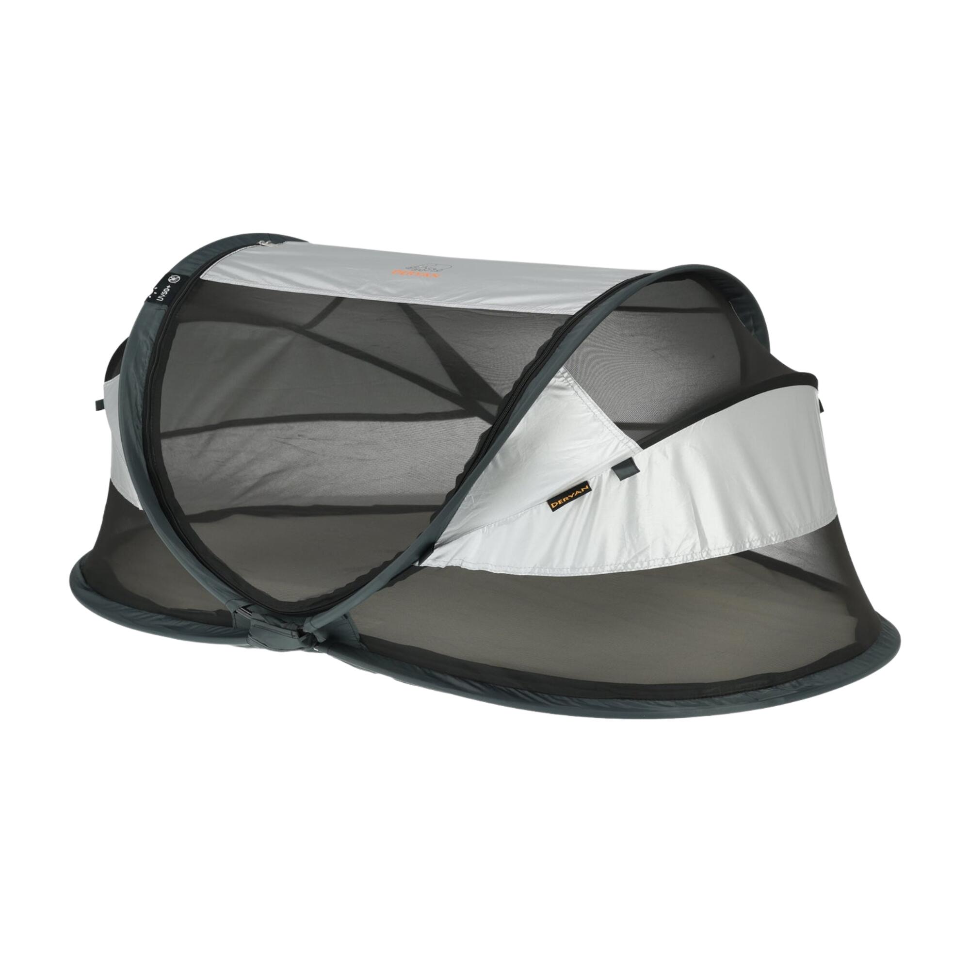 Lit de camping Baby Luxe - Avec matelas autogonflant - Argent 2/8