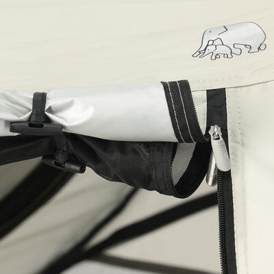 Lit de Voyage Luxe pour Tout-Petit - Matelas Auto-Gonflant Inclus - Ivoire 6/8