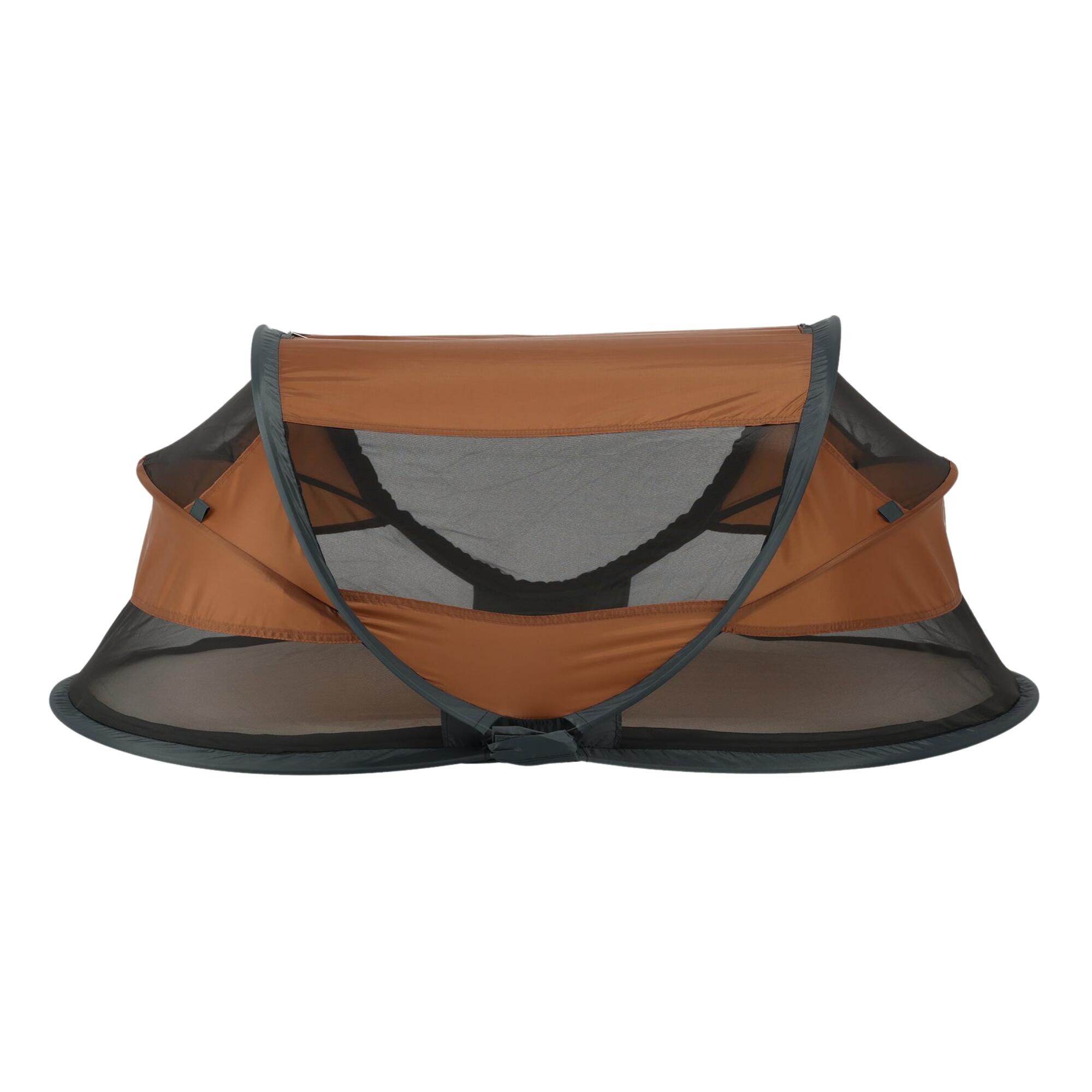 Baby Luxe Campingbett - Inklusive selbstaufblasender Matratze - Karamell 3/7