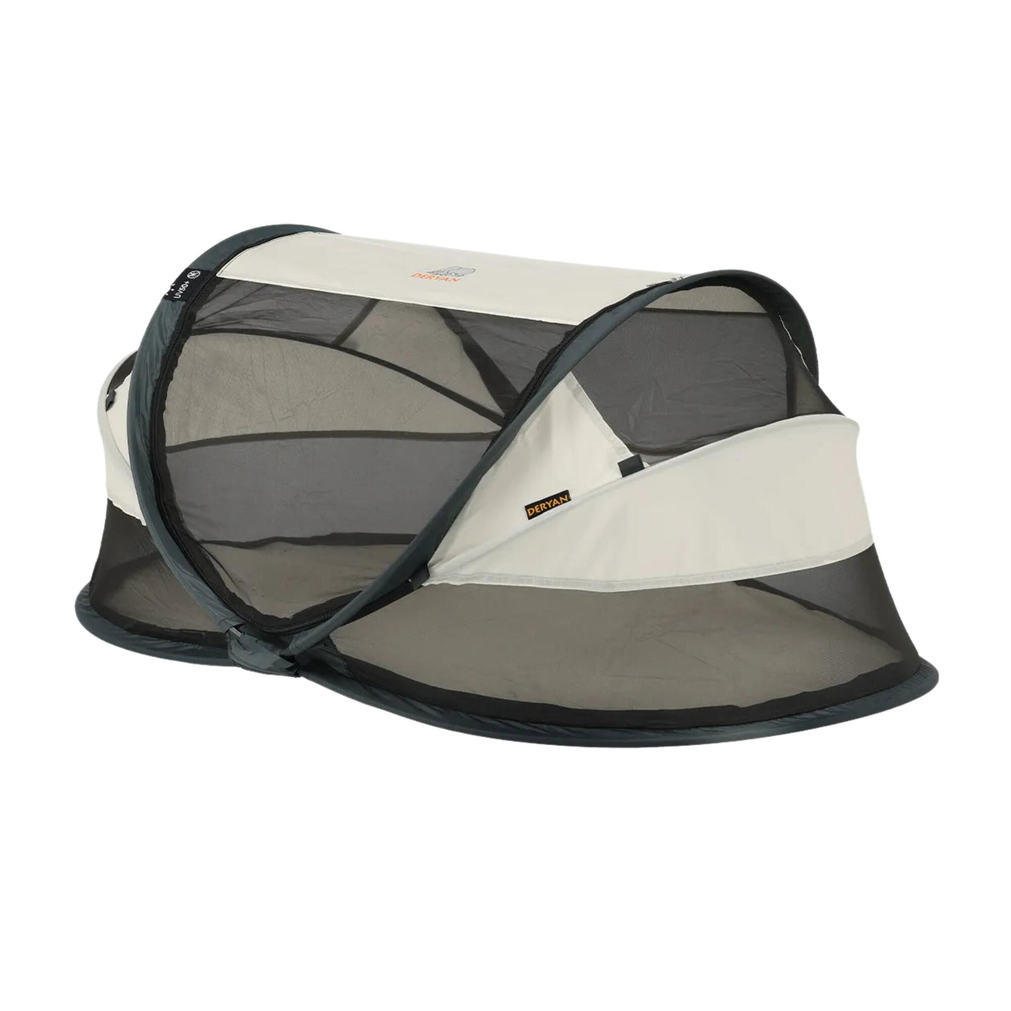 Baby Luxe Campingbett - Inklusive selbstaufblasender Matratze - Creme 2/8