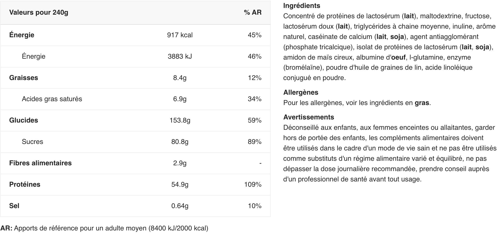 Applied Nutrition Critical Mass Original (6000g) Cookies N Cream 2/3