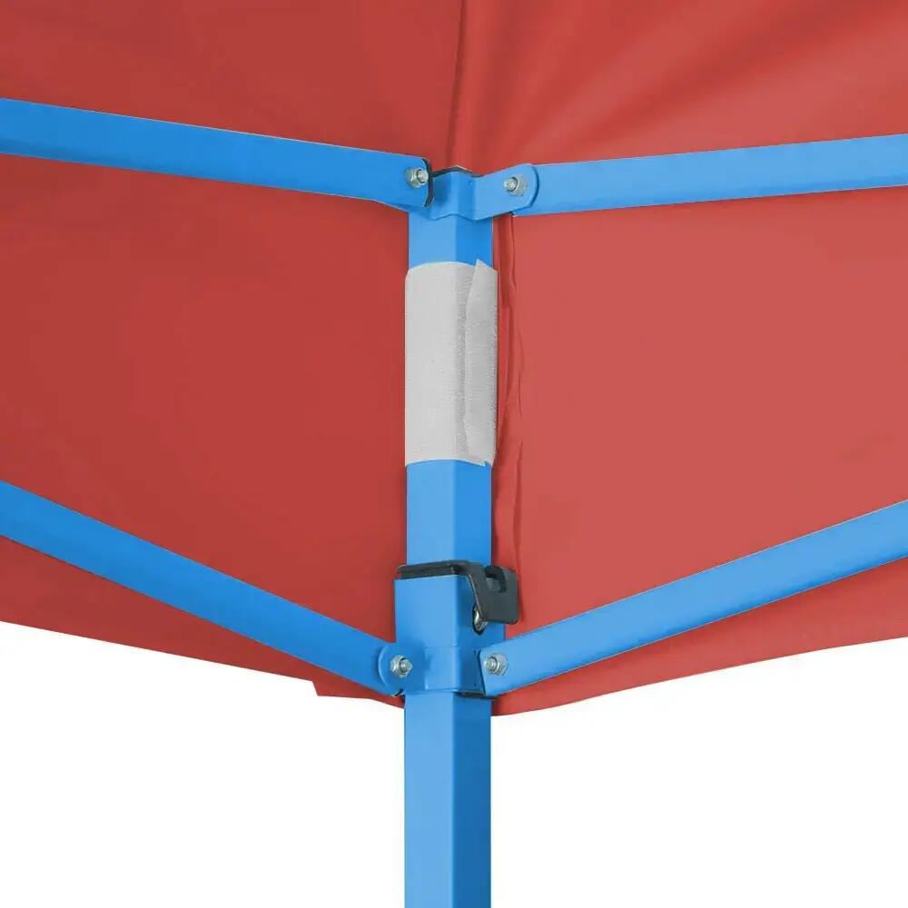 Kerti pavilon, összecsukható 2,9x5,7 m, piros 5/7