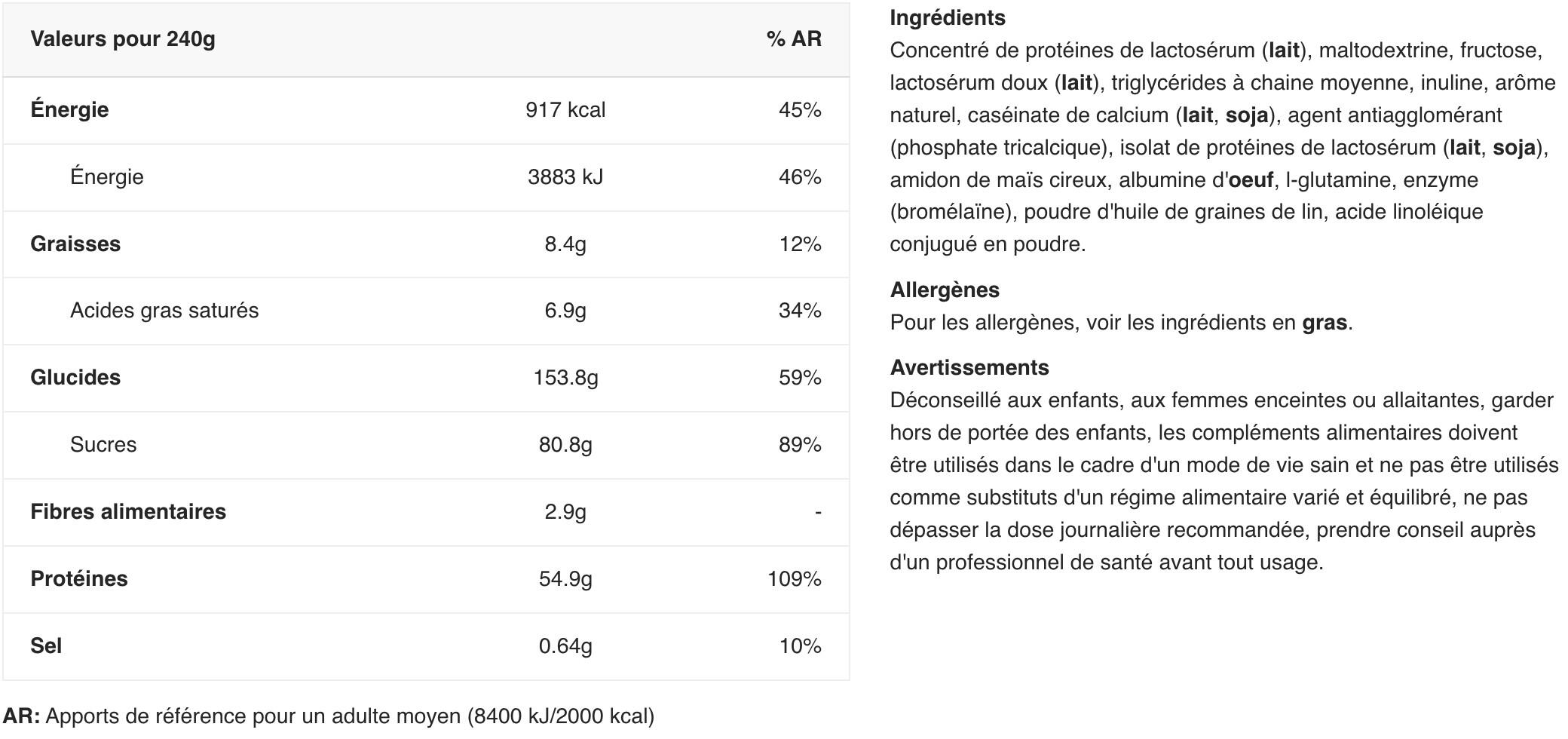 Applied Nutrition Critical Mass Original (6000g) White Choco Bueno 2/3