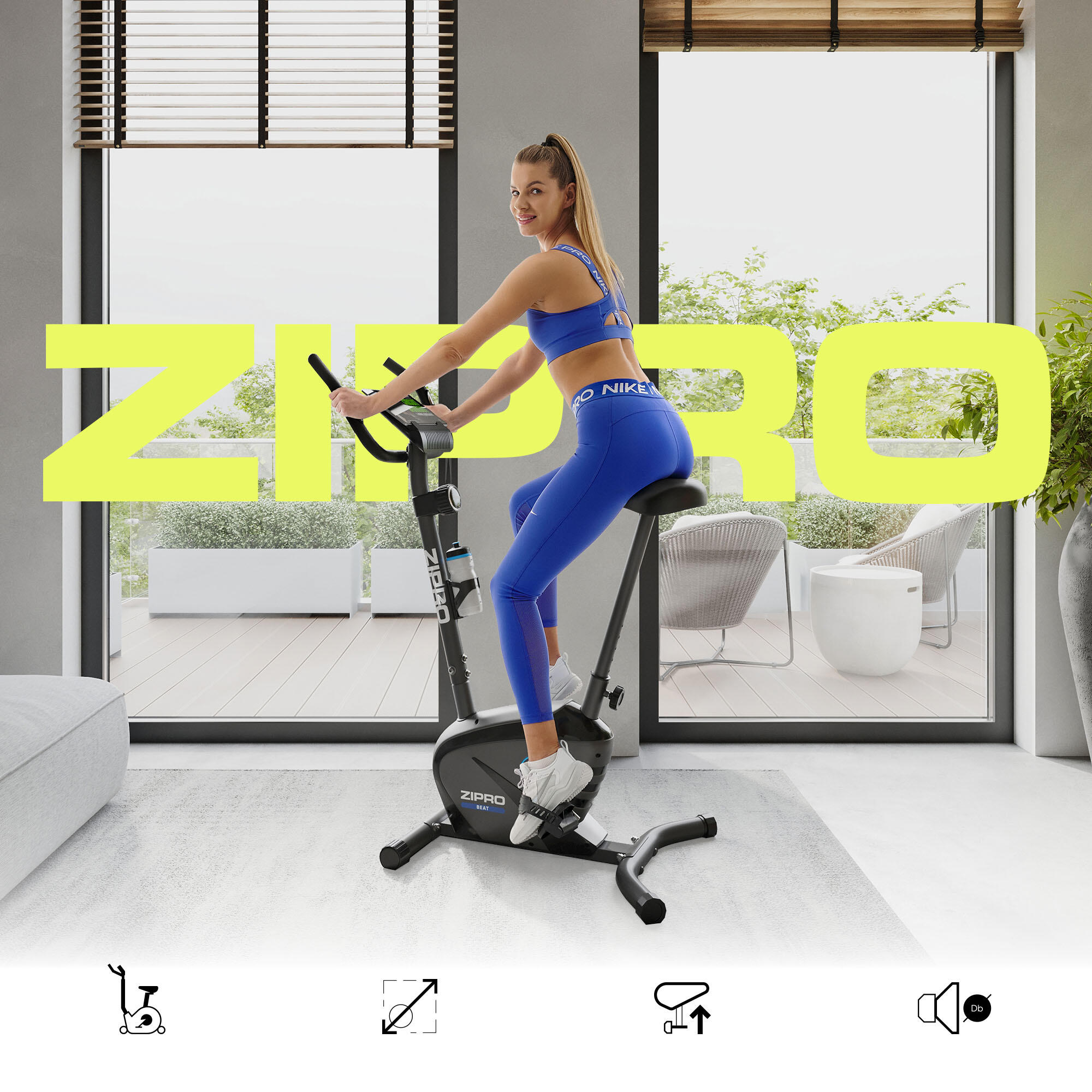 Hometrainer Zipro Strike Gold magnetische 16 trainingsprogramma's