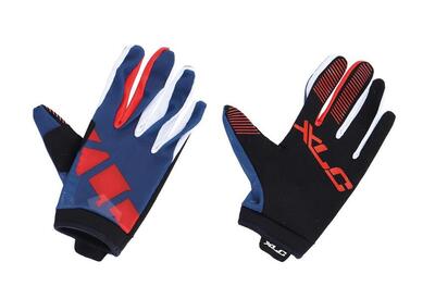 Xlc handschoen met lange vingers mtb cg-l14 rood-blauw
