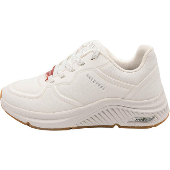 Zapatillas Skechers S-Miles, Blanco, Mujer