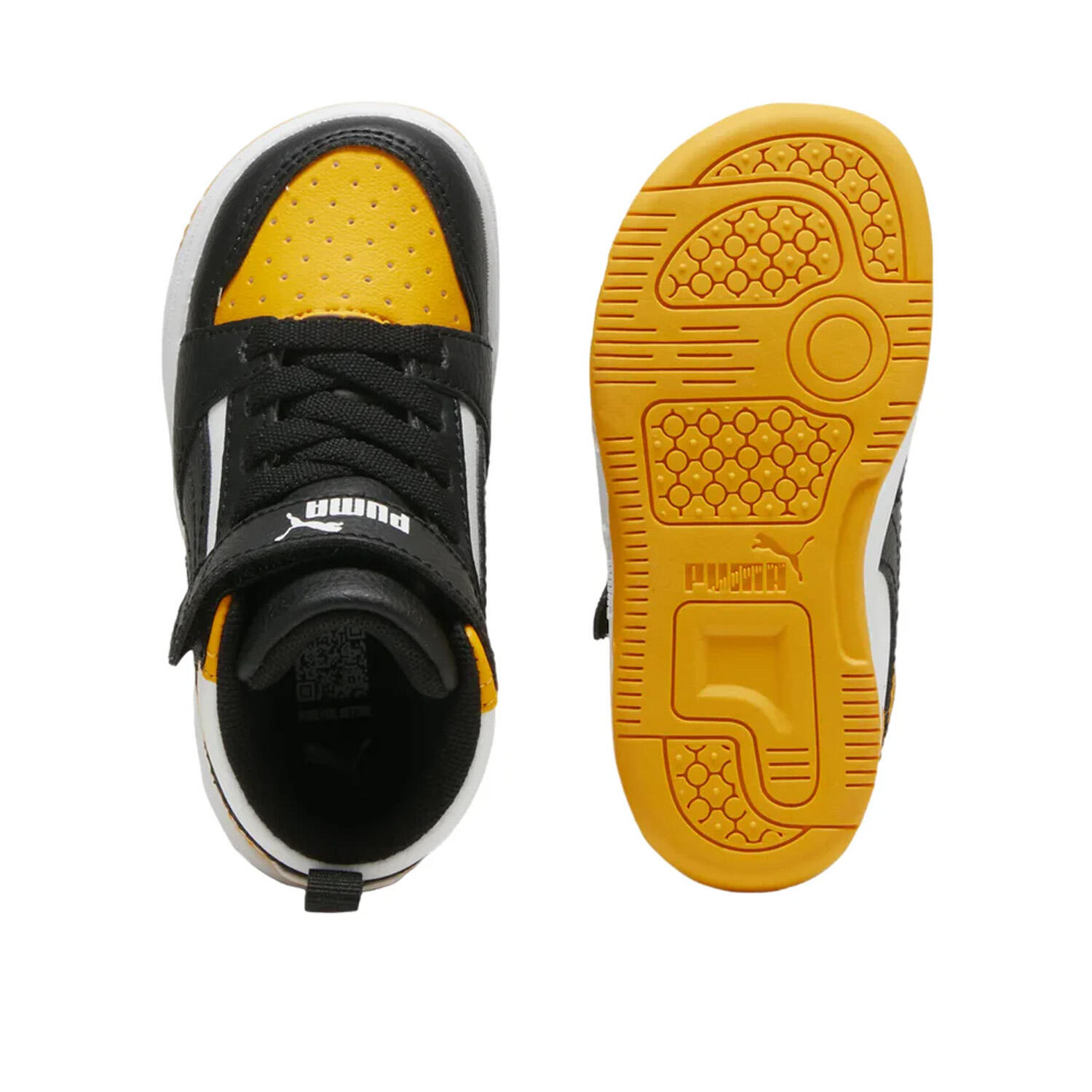 Puma - Rebound v6 jaune moyen/noir 396542-19 2/5