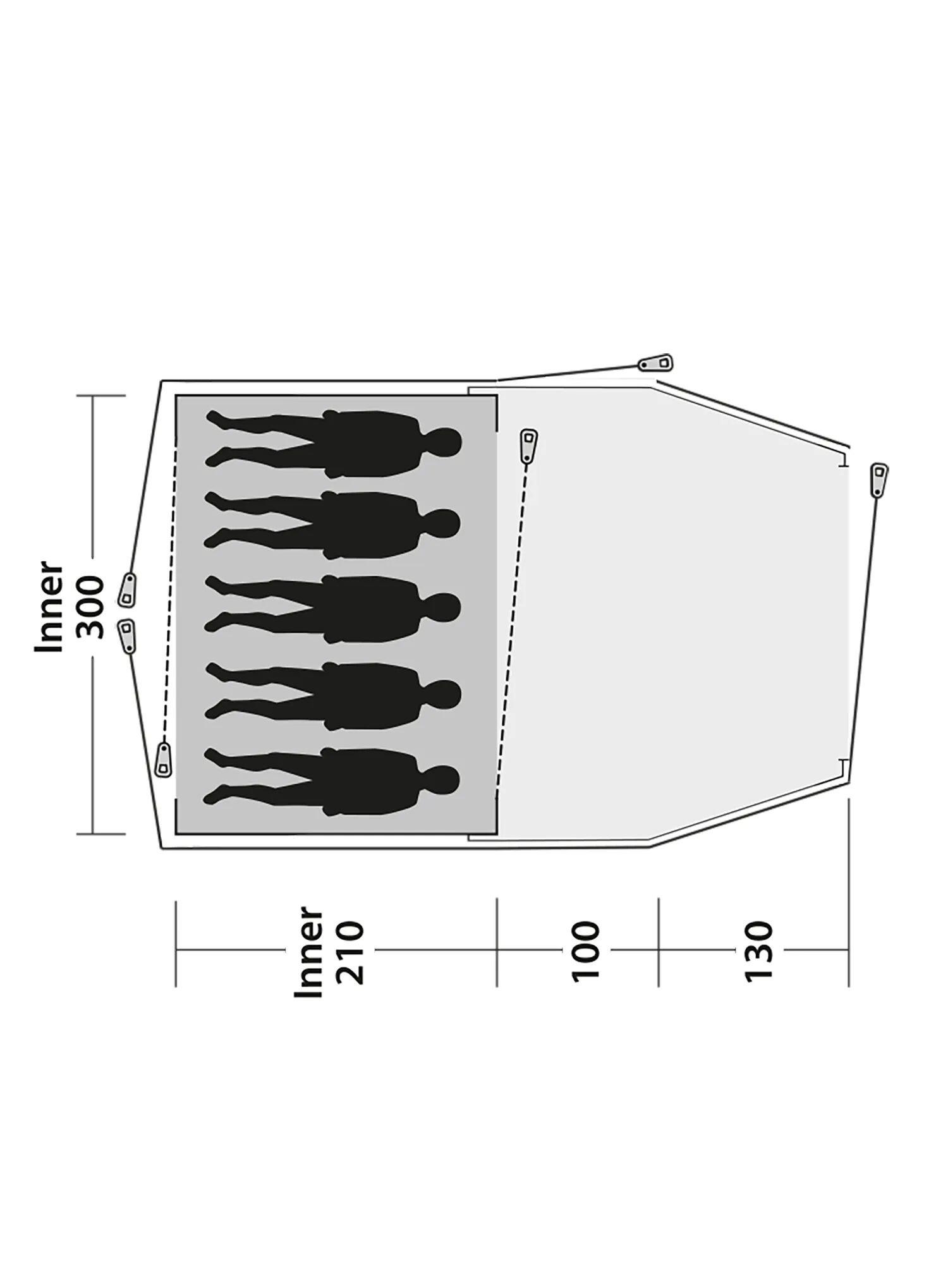 Namiot pięcioosobowy Outwell Cloud 5 Plus 4/7