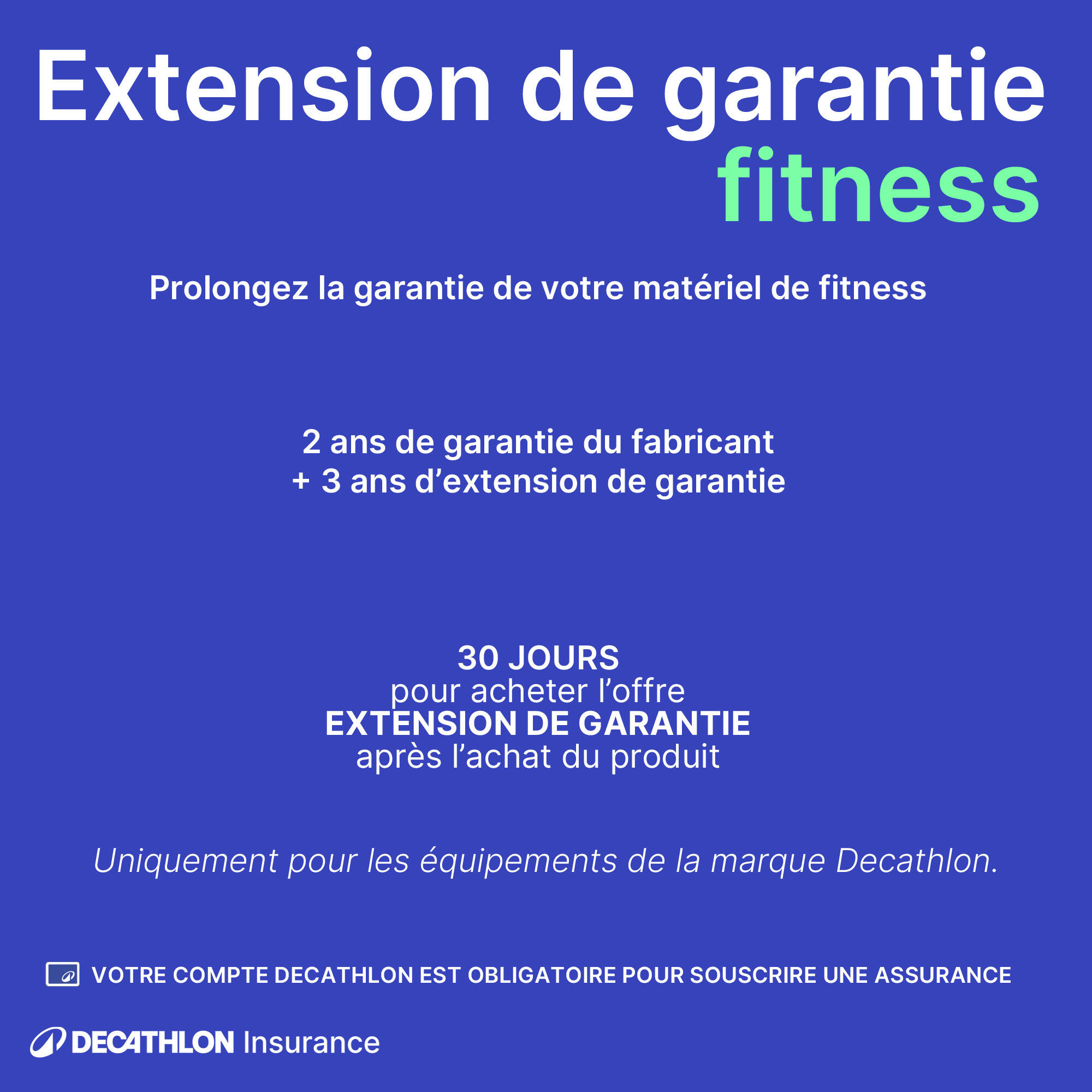 Extension de garantie matériel de fitness de 400 à 599,99 euros - 3 ans 2/2