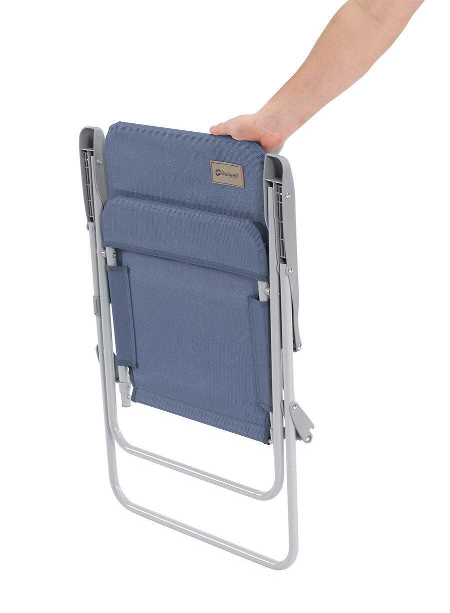 Outwell Chaise de camping pliable Blackpool Bleu océan 5/6