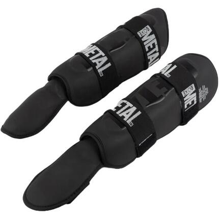 Metal Boxe Protège-Tibia Pro. Noir Xl