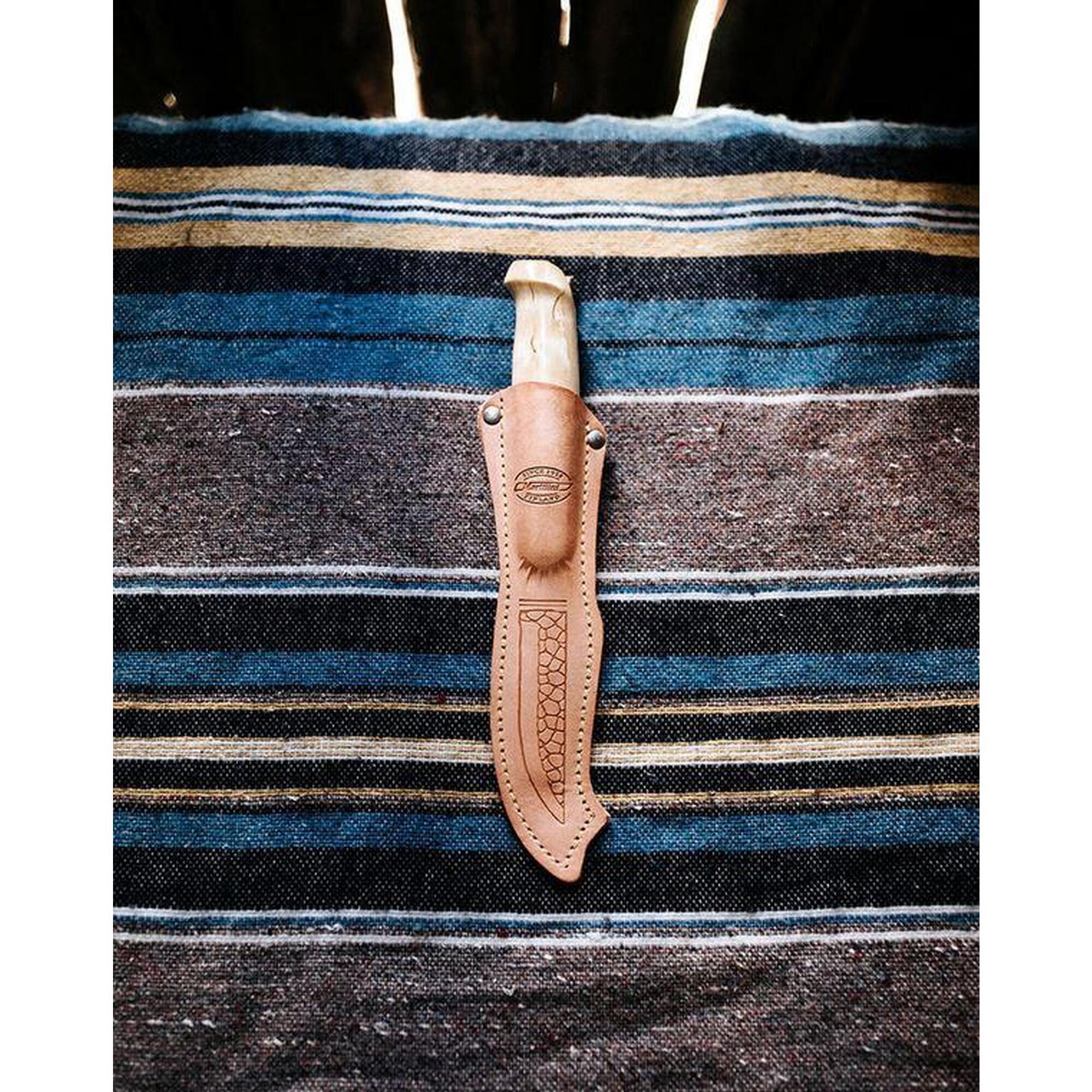 CUTIT MARTTIINI LYNX, TEACA PIELE, LAMA FORJATA 110 MM