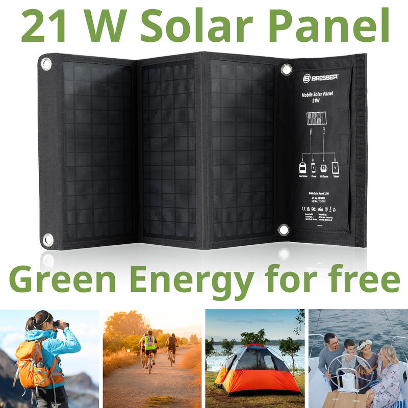 Chargeur de porte du panneau solaire 21W Bresser