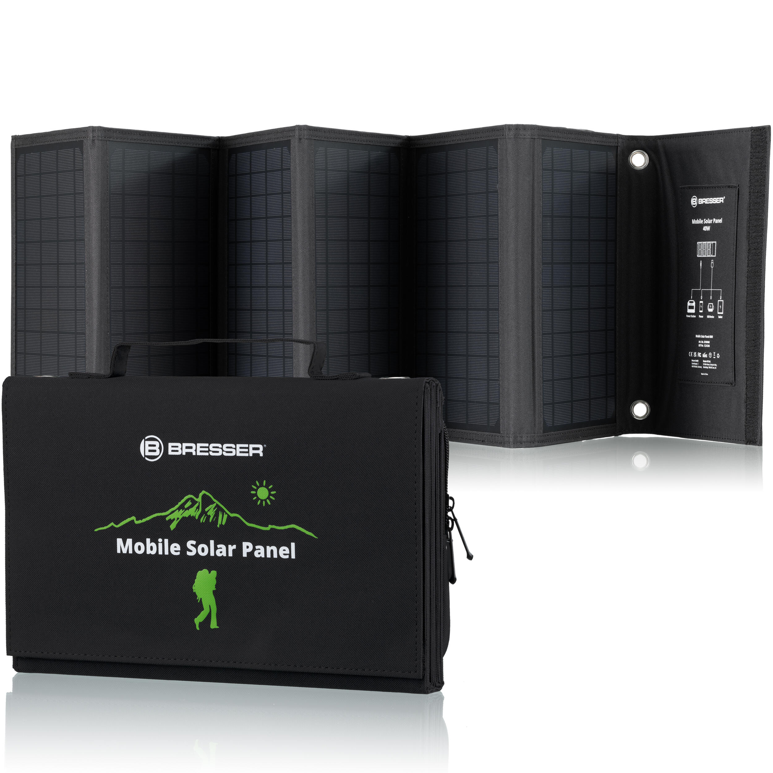 Painel Solar - Carregador Portátil 40W BRESSER