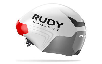 Triathlon RUDY PROJECT CASCO THE WING WHITE SHINY S/MC/lente laser black