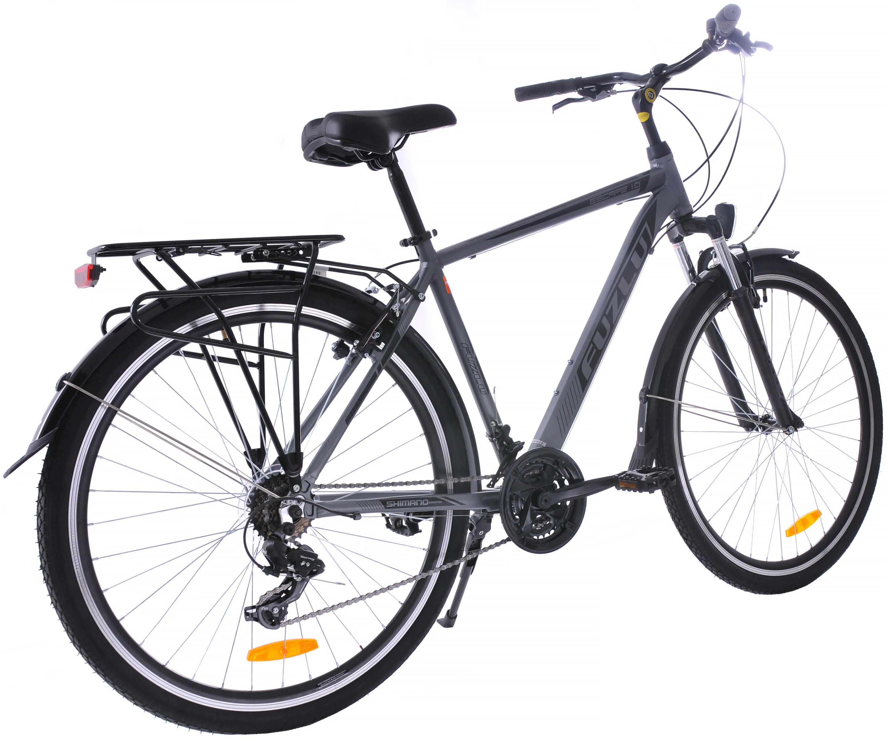 Rower trekkingowy 28 Fuzlu Escape 1.0 Men (20") grafit/czarny/czarny mat 2/4