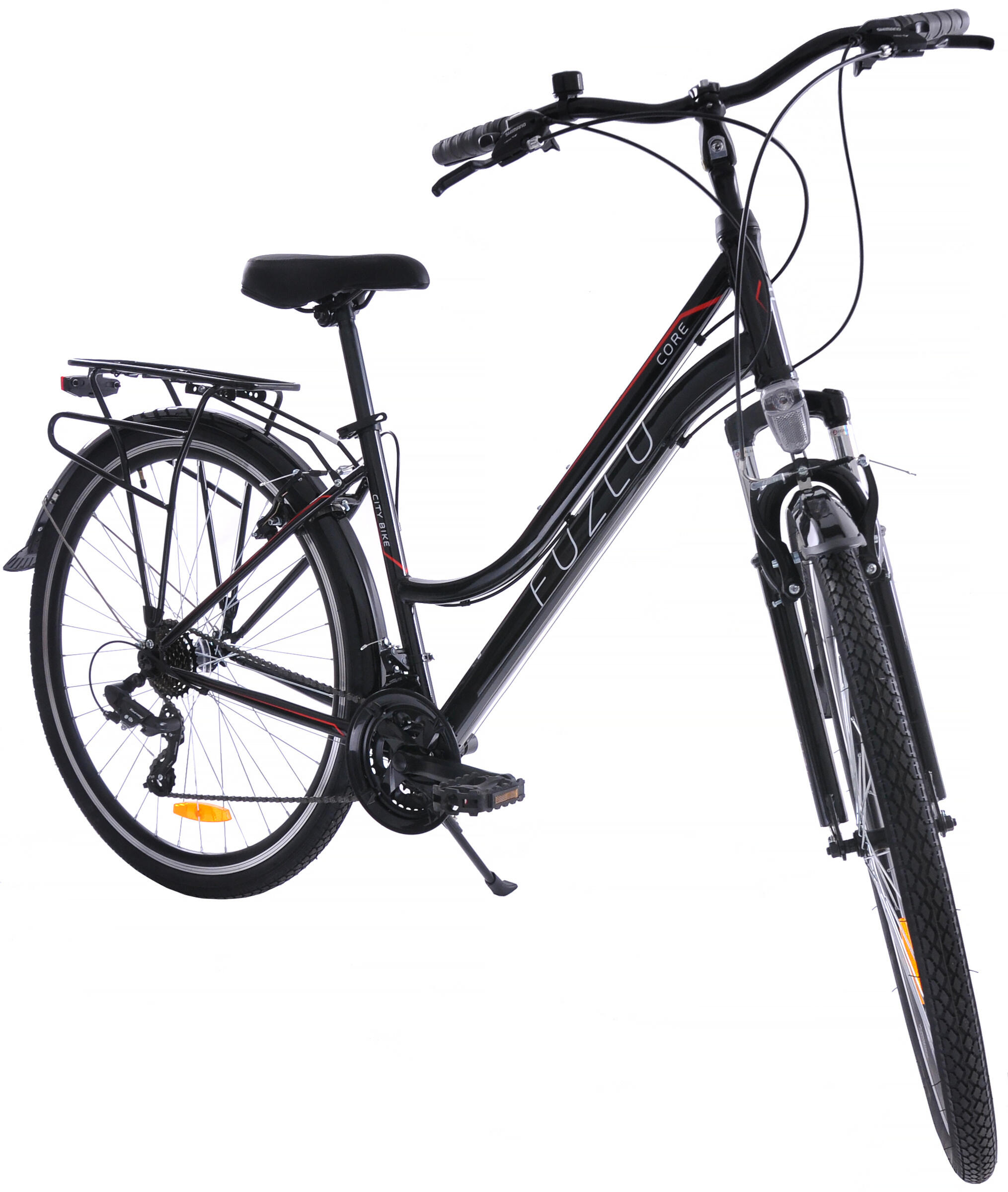 Rower trekkingowy 28 Fuzlu Core Lady amor. 18" czarny/czerwony/biały 4/4