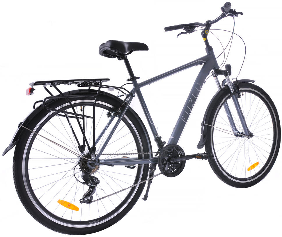 Rower trekkingowy 28 Fuzlu Core Men amor. (20") szaro-srebrny/ ciemny grafit mat
