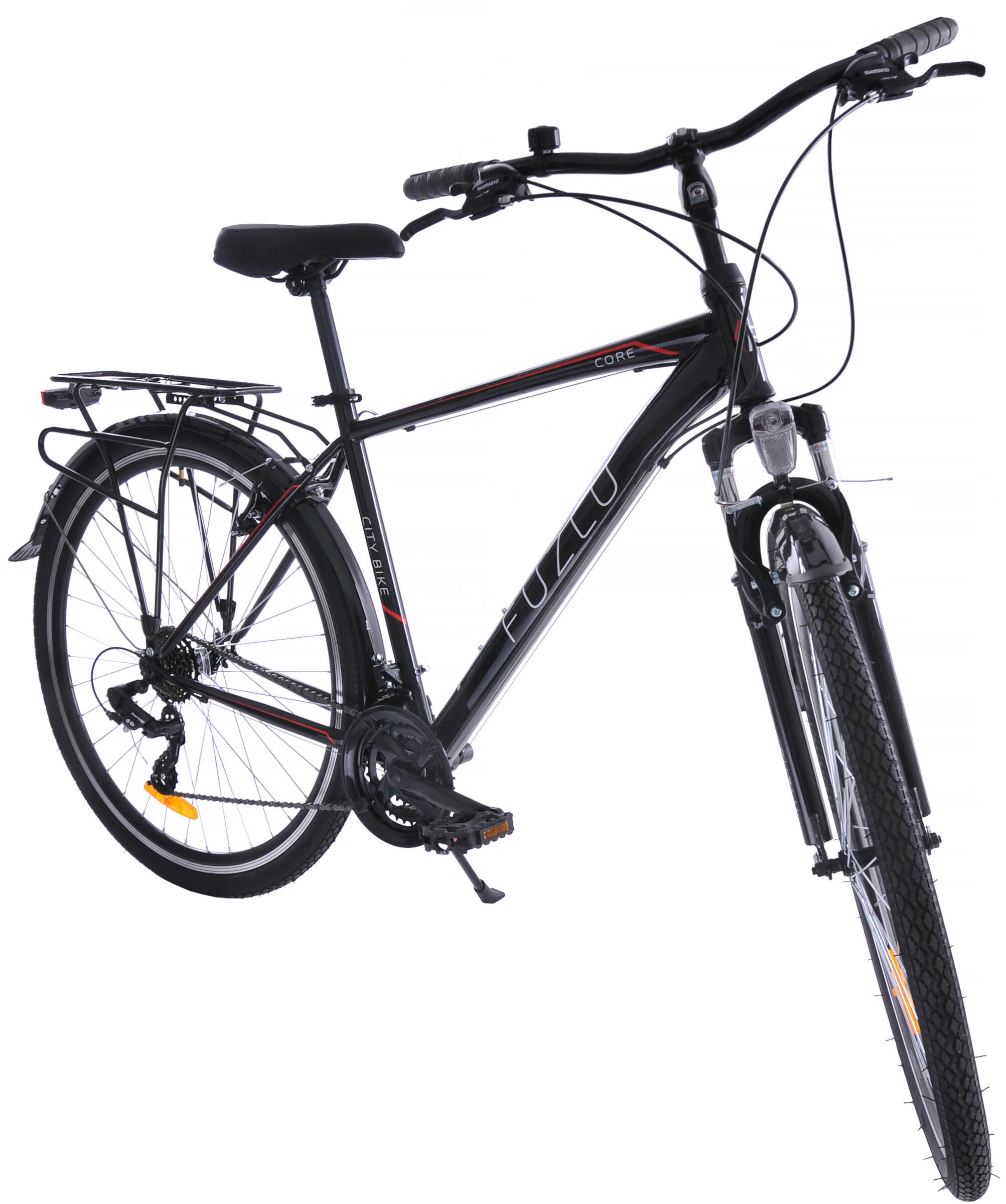 Rower trekkingowy 28 Fuzlu Core Men amor. (20")  czarny/czerwony/biały połysk 4/4