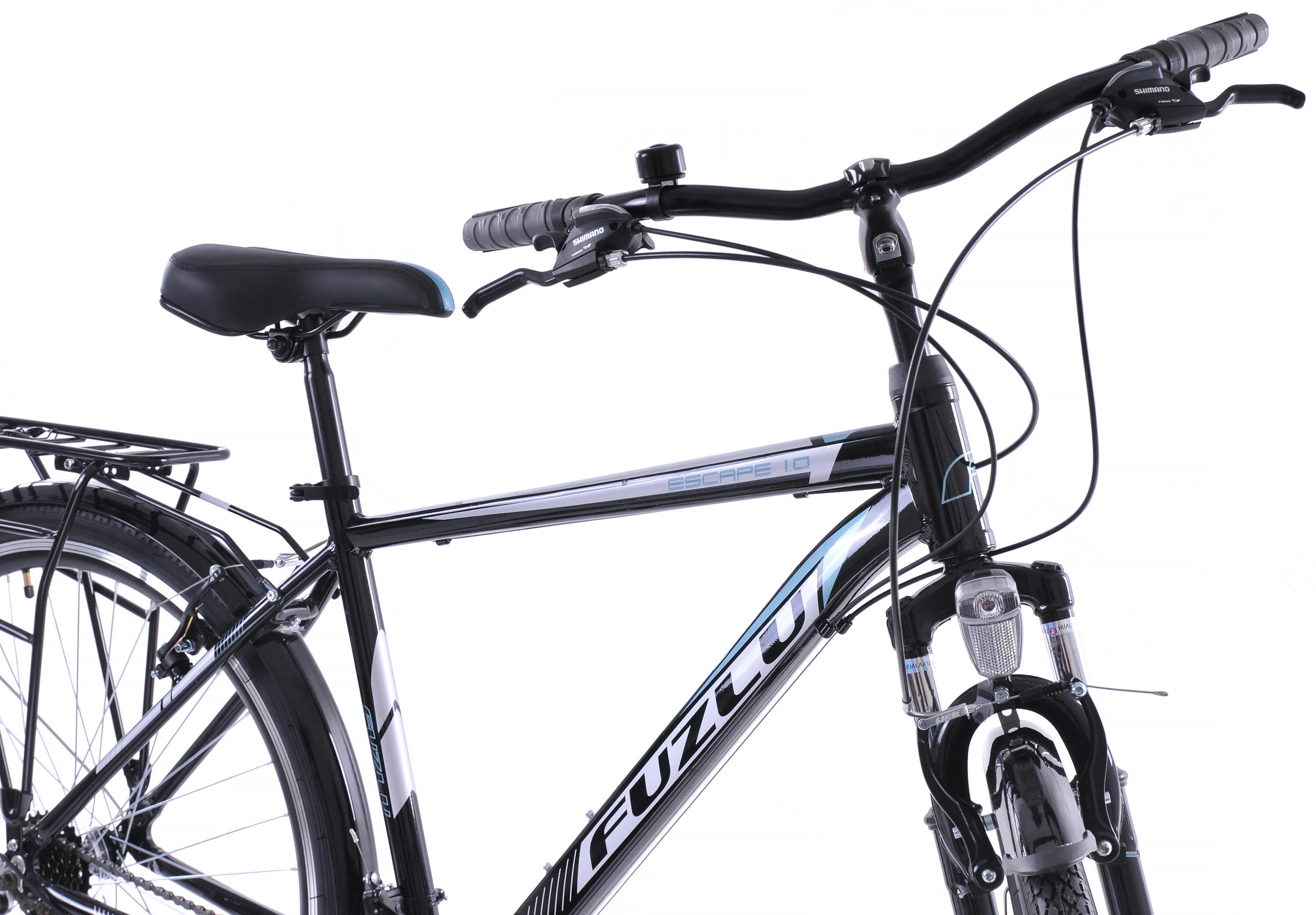 Rower trekkingowy 28 Fuzlu Escape 1.0 Men (20") czarny/srebrny połysk 4/4