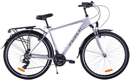 Rower trekkingowy Fuzlu Core męski amt srebrno-szary 19