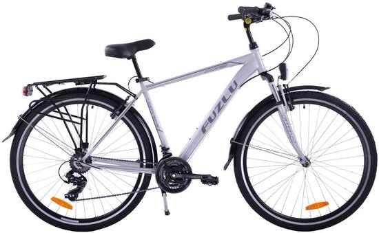 Rower trekkingowy Fuzlu Core męski amt srebrno-szary 19