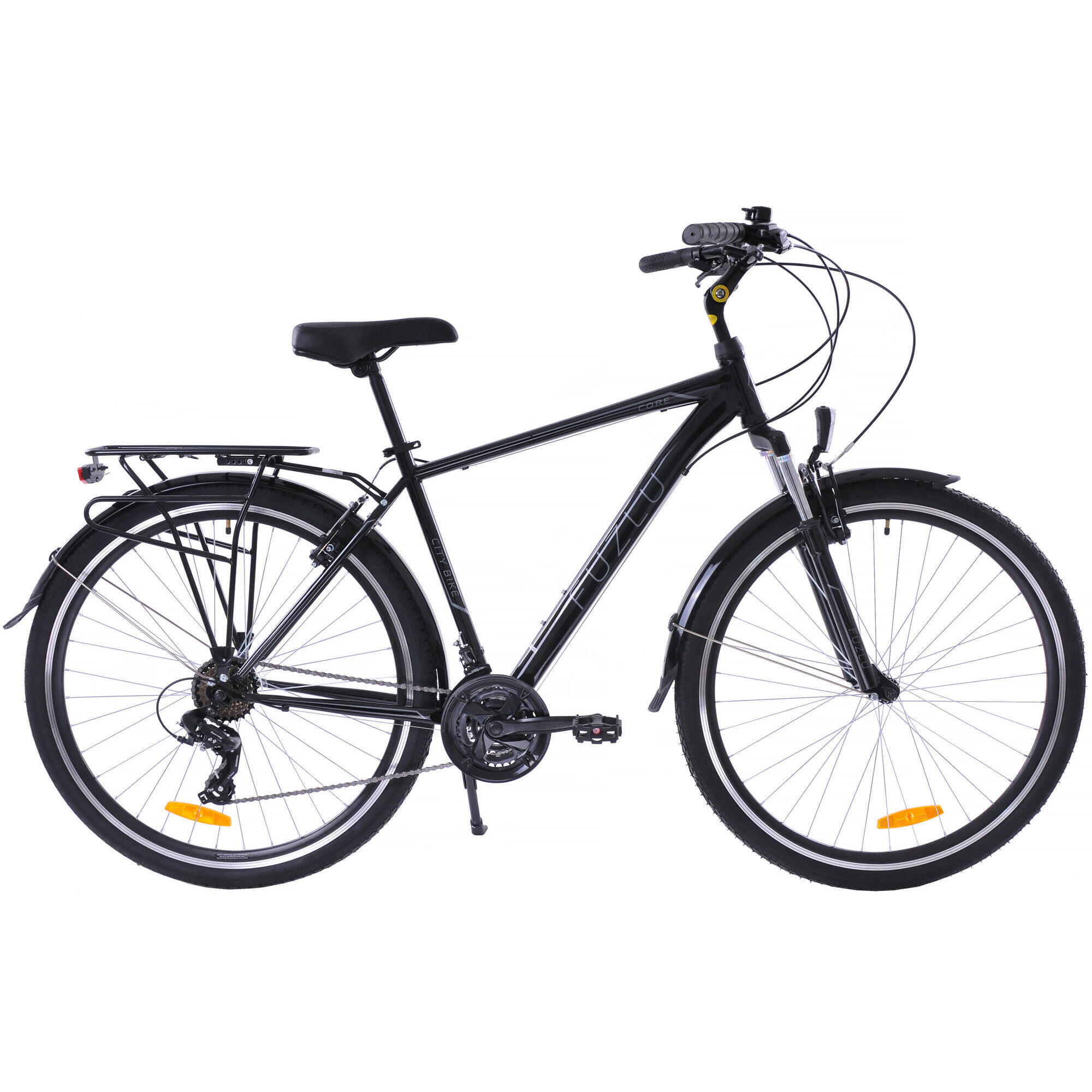 Rower trekkingowy 28 Fuzlu Core Men amor. (20") czarny/srebrny/srebrny połysk