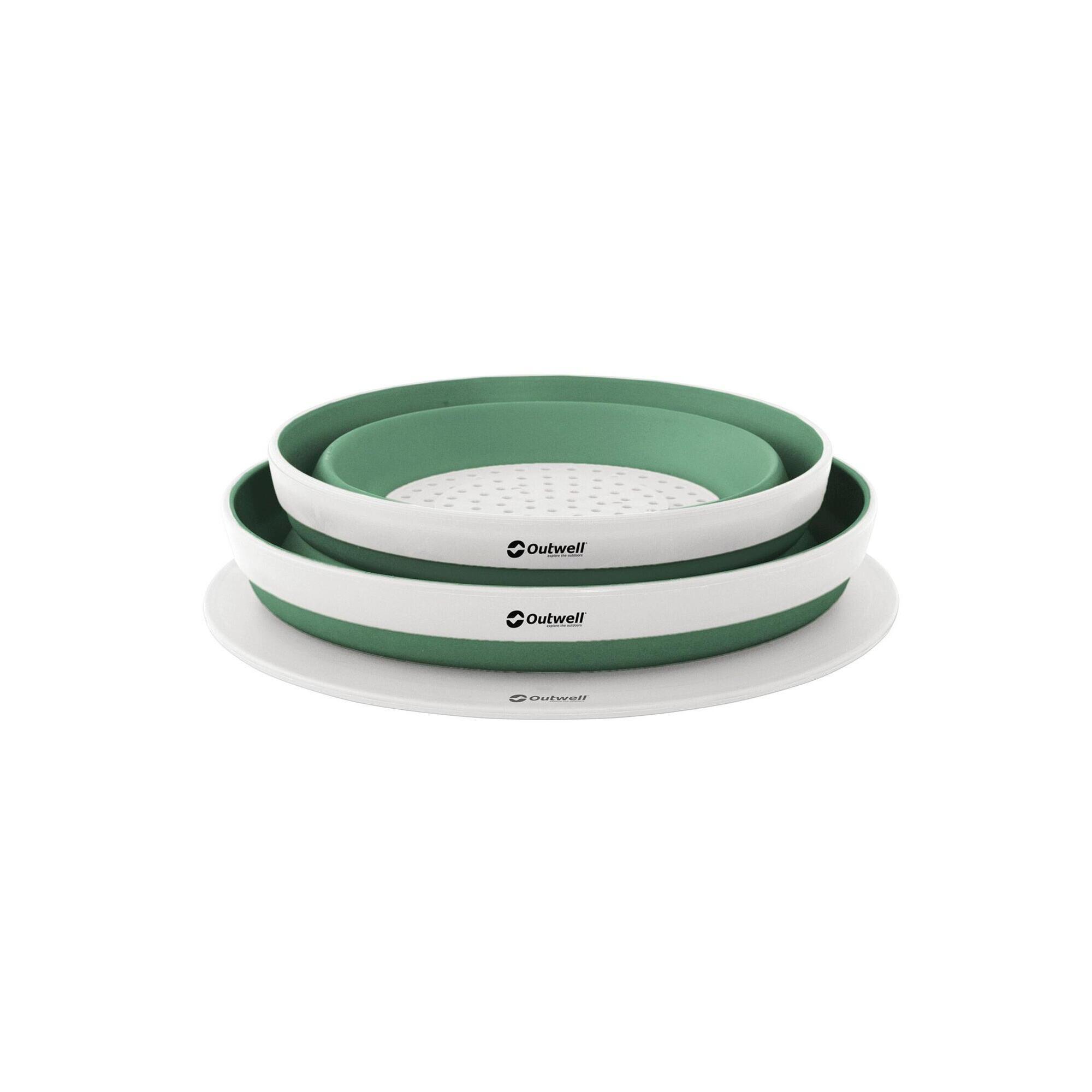 Outwell - Saladier Et Passoire Pliables Outwell Shadow Green - Bol - Vert - Decathlon