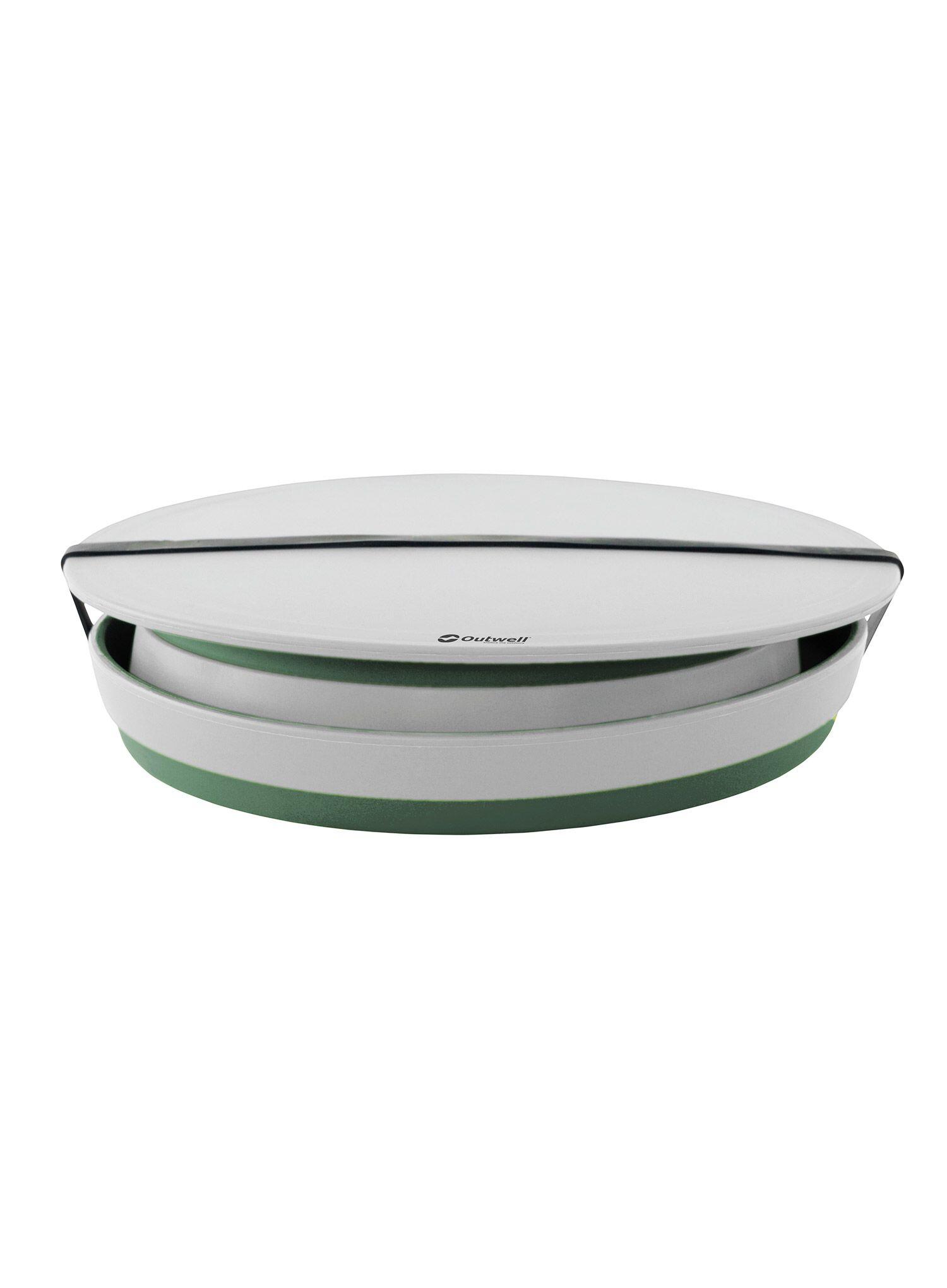 Saladier et passoire pliables Outwell Shadow Green 6/6